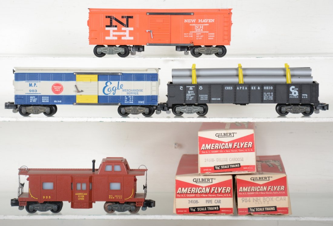 4 Boxed American Flyer Freight Cars (1 of 4)