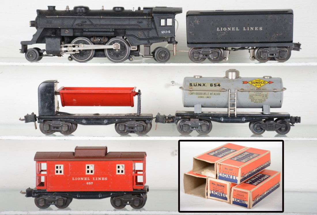 Boxed Lionel 204 Steam Freight Set (1 of 6)