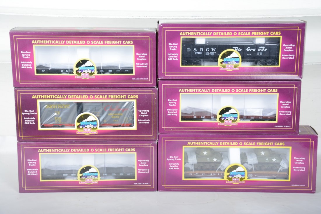 6 MTH Premier Freight Cars (1 of 2)