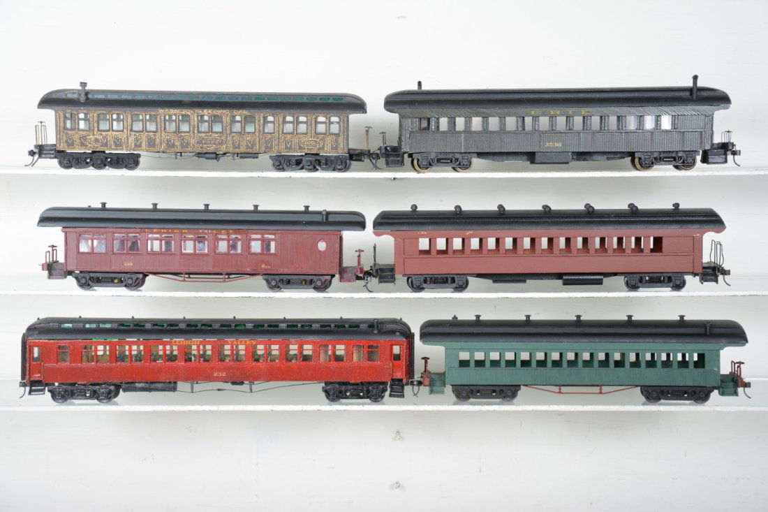 6 2-Rail O Scale 19th Century Passenger Cars (1 of 4)