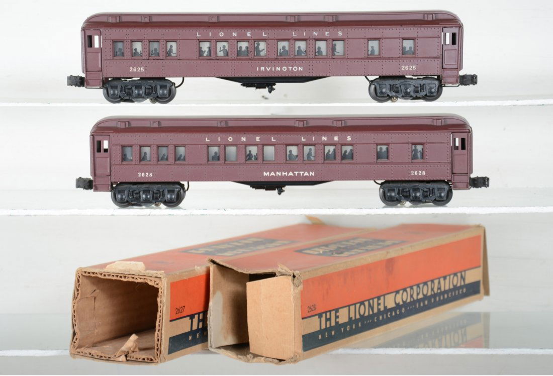 Clean Lionel 2627 & 2628 Madison Cars, 2 Boxes (1 of 4)