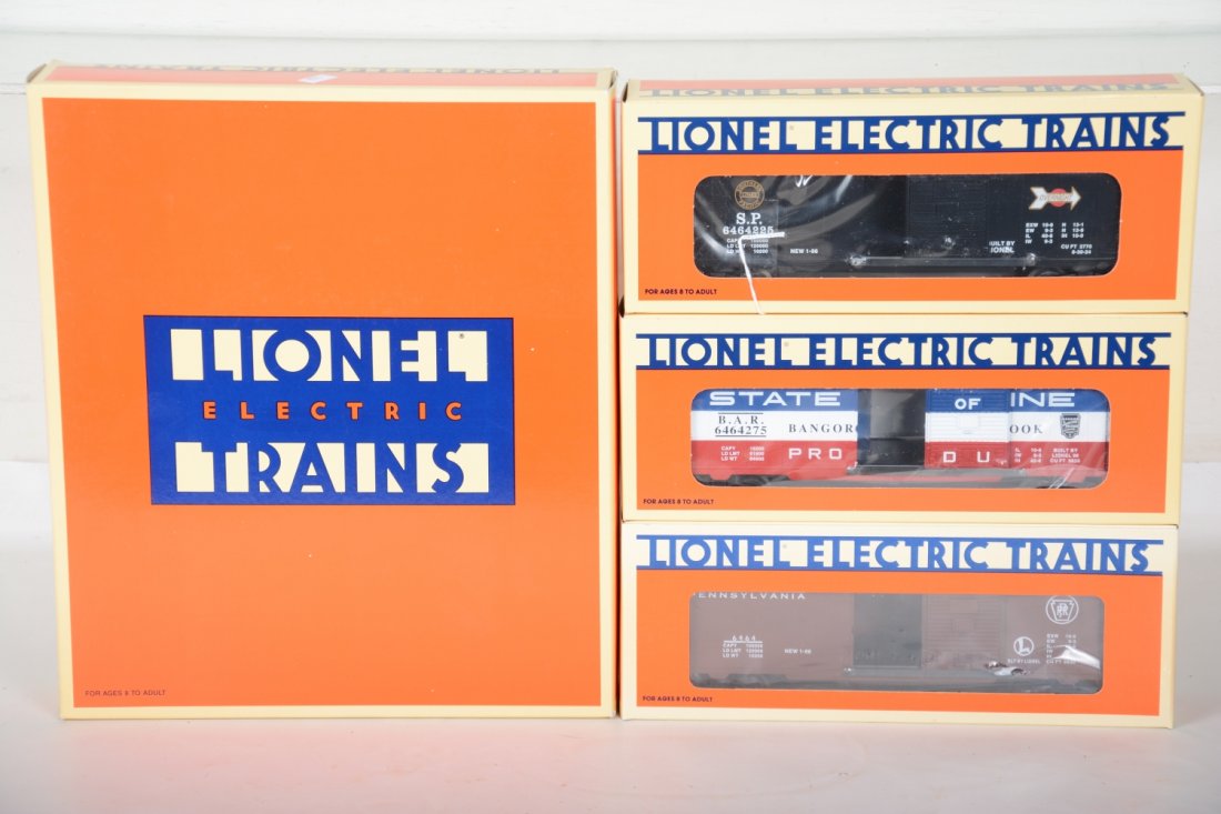 Lionel 19272 #6464 Series 4: Includes B&A, PRR and SP. They are new in boxes with setbox, C10