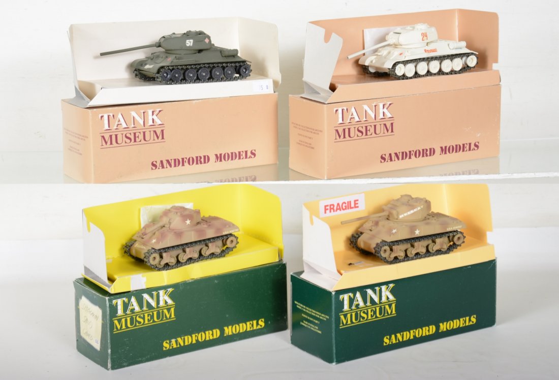 4 Boxed Tank Museum Solido USA & Russian Tank Models (1 of 3)