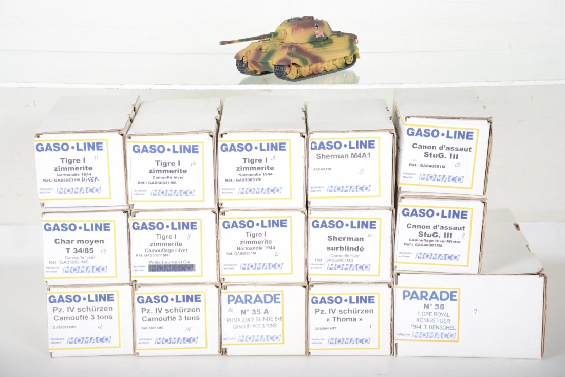 15 Gaso-Line Momaco Military Models (1 of 4)