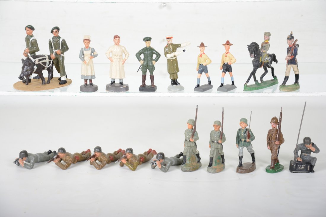 Assorted German Composition Soldiers (1 of 2)