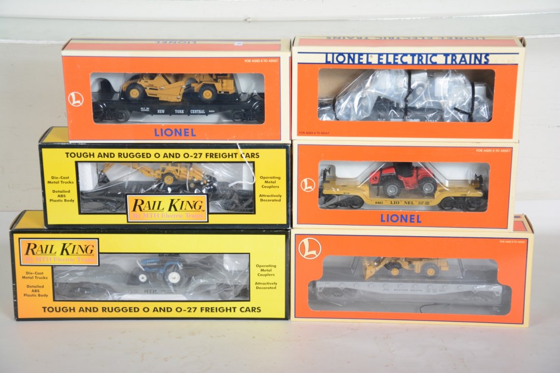 O Ga. MTH & Lionel Flat Cars & Diecast Trucks (1 of 2)