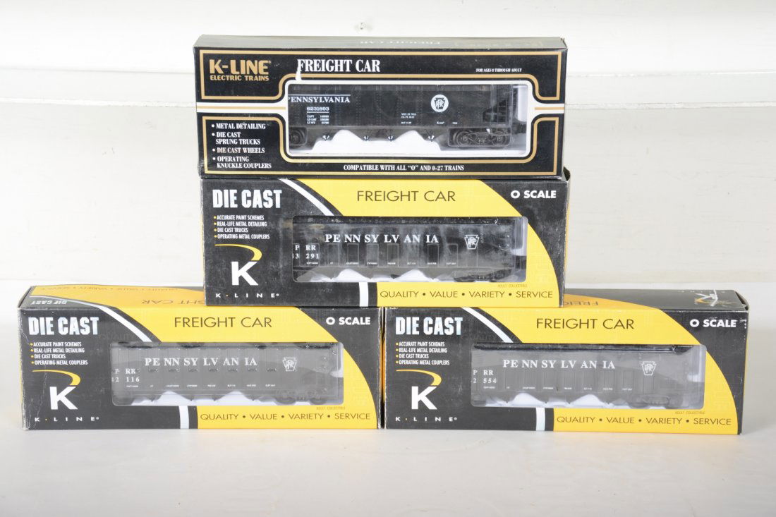 O Ga. K-Line Diecast PRR Hoppers (1 of 2)