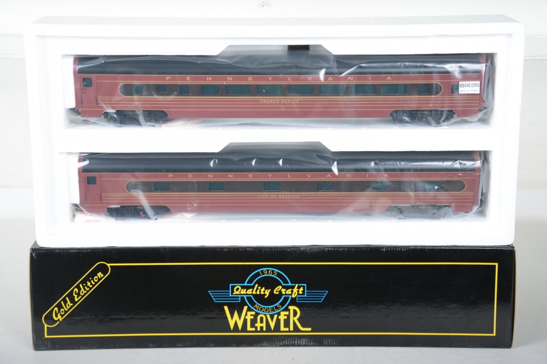 O Ga. Weaver G1604-L PRR Add-On Passenger Cars (1 of 2)
