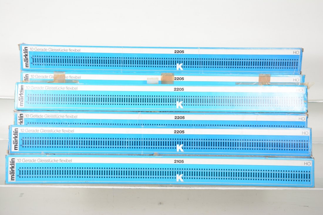 6 Boxed Marklin HO 2205 K Flex Track (1 of 1)