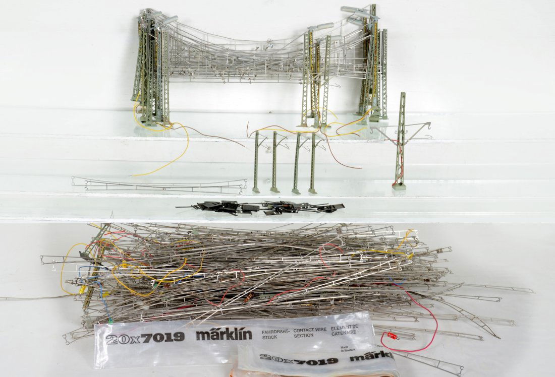 Large Group Marklin HO K-Track Cantenary (1 of 1)