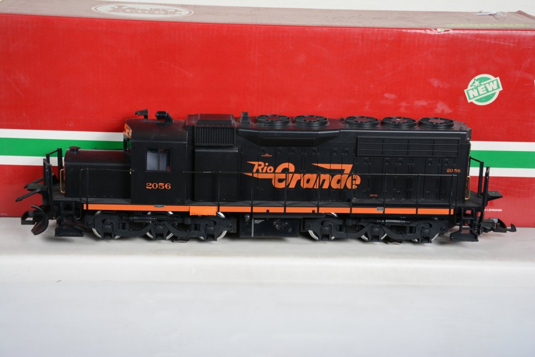 Boxed LGB 2056 DRG GP-20 Diesel: G Gauge. Nice Queen Mary Series diesel, showing light runtime with C9 body with box.