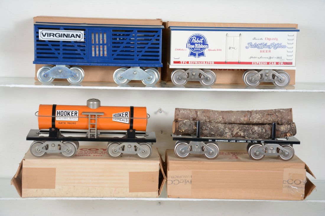 4 Boxed Mc Coy Freight Cars (1 of 4)