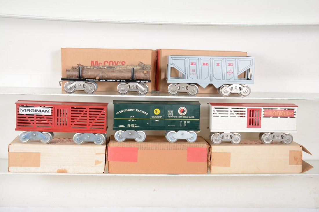 5 Boxed Mc Coy Freight Cars (1 of 4)