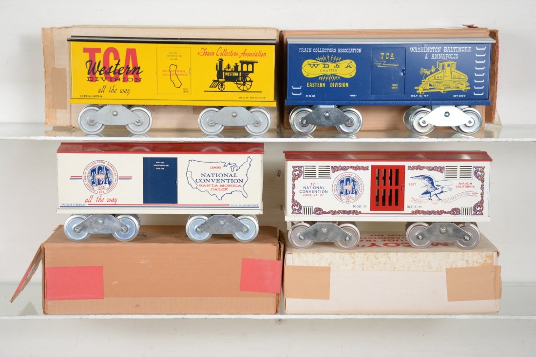4 Early Mc Coy TCA Freight Cars (1 of 4)