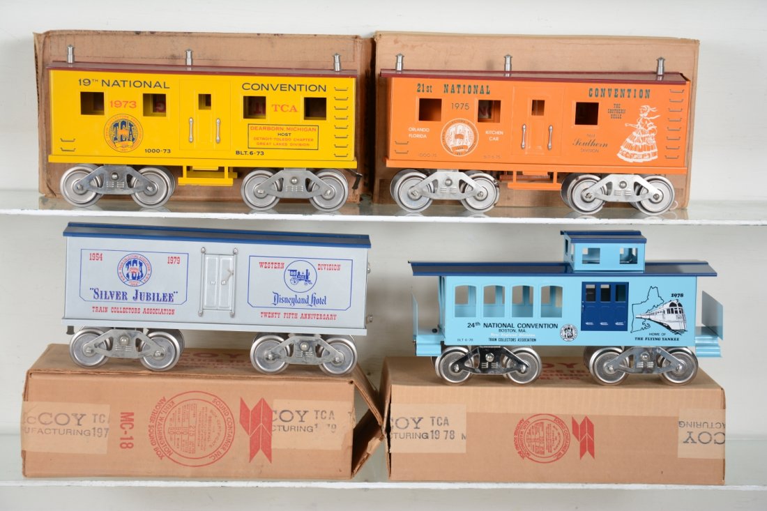 4 Boxed Mc Coy TCA Freight Cars (1 of 4)