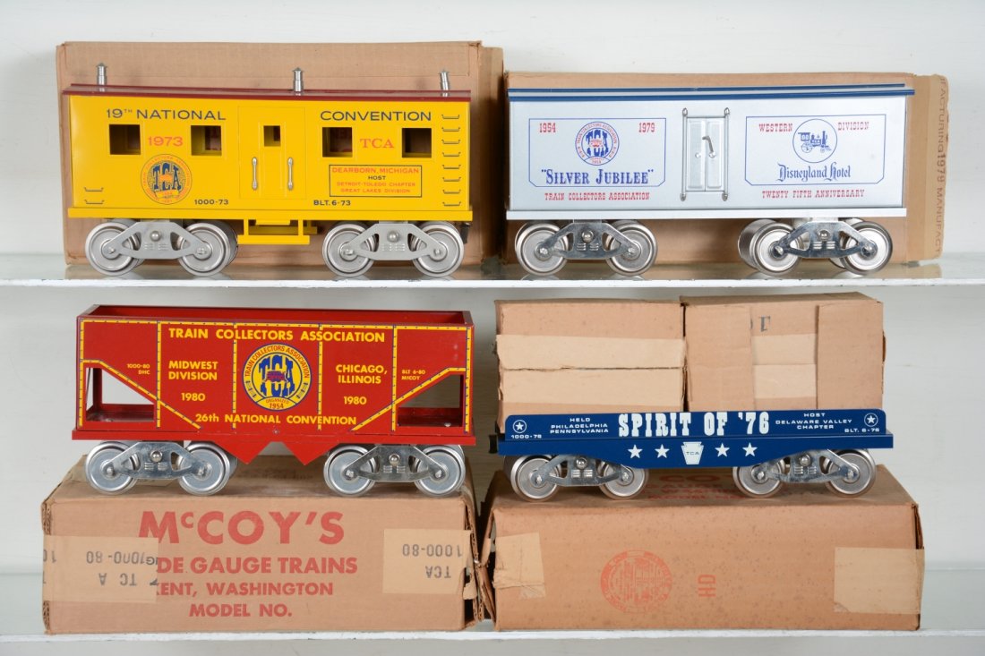 4 Boxed Mc Coy TCA Freight Cars (1 of 4)