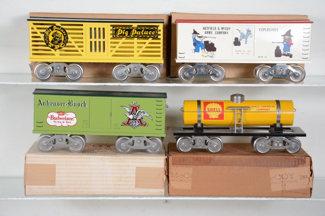 4 Boxed Mc Coy Freight Cars (1 of 4)