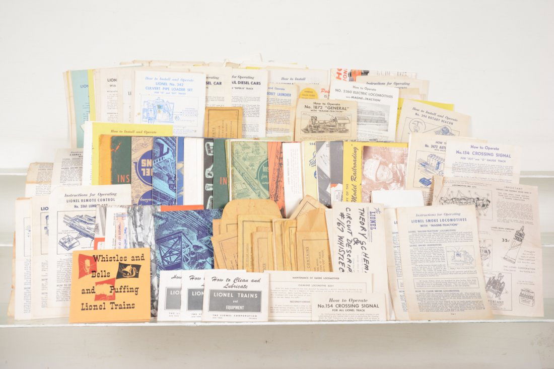 Large Lot Lionel Instructions and Booklets (1 of 1)