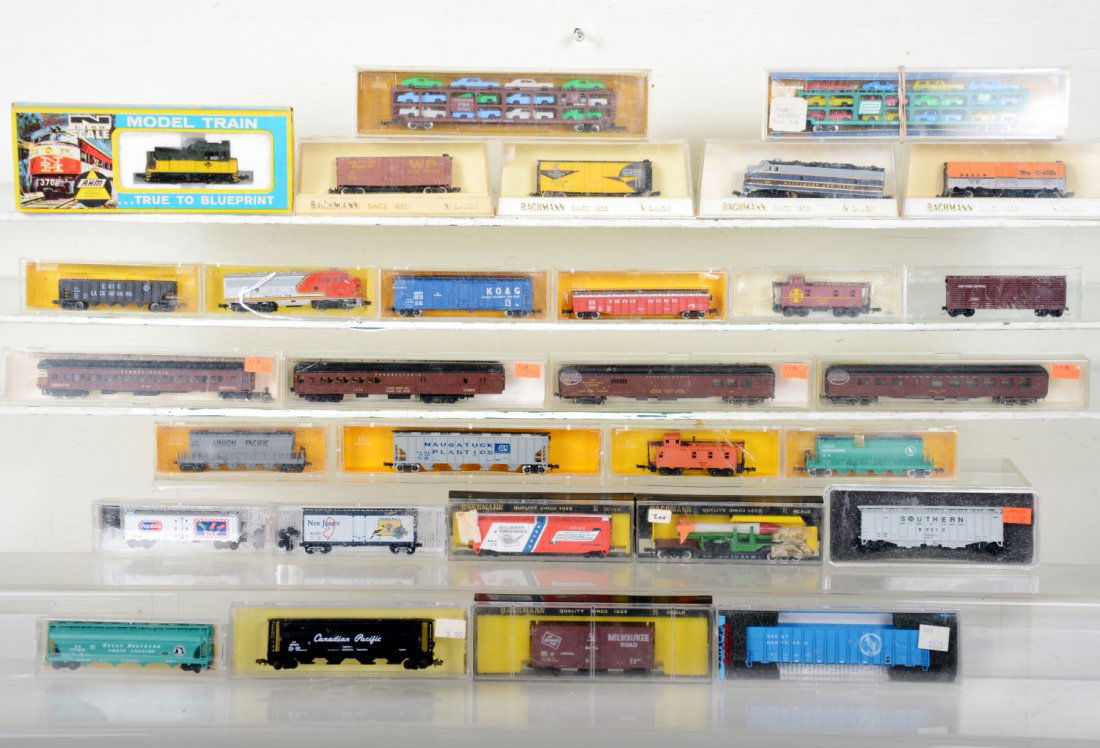 Large Lot Boxed N Gauge Trains (1 of 1)
