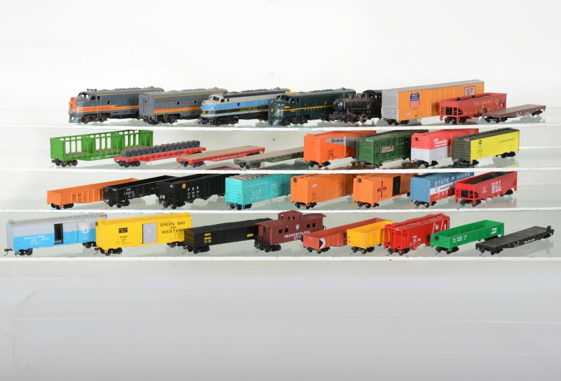 Large Group of HO Trains (1 of 2)
