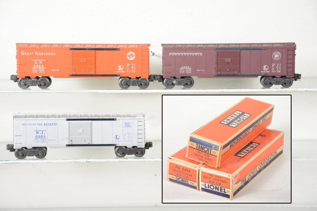 3 Boxed Lionel 6464 Boxcars (1 of 4)