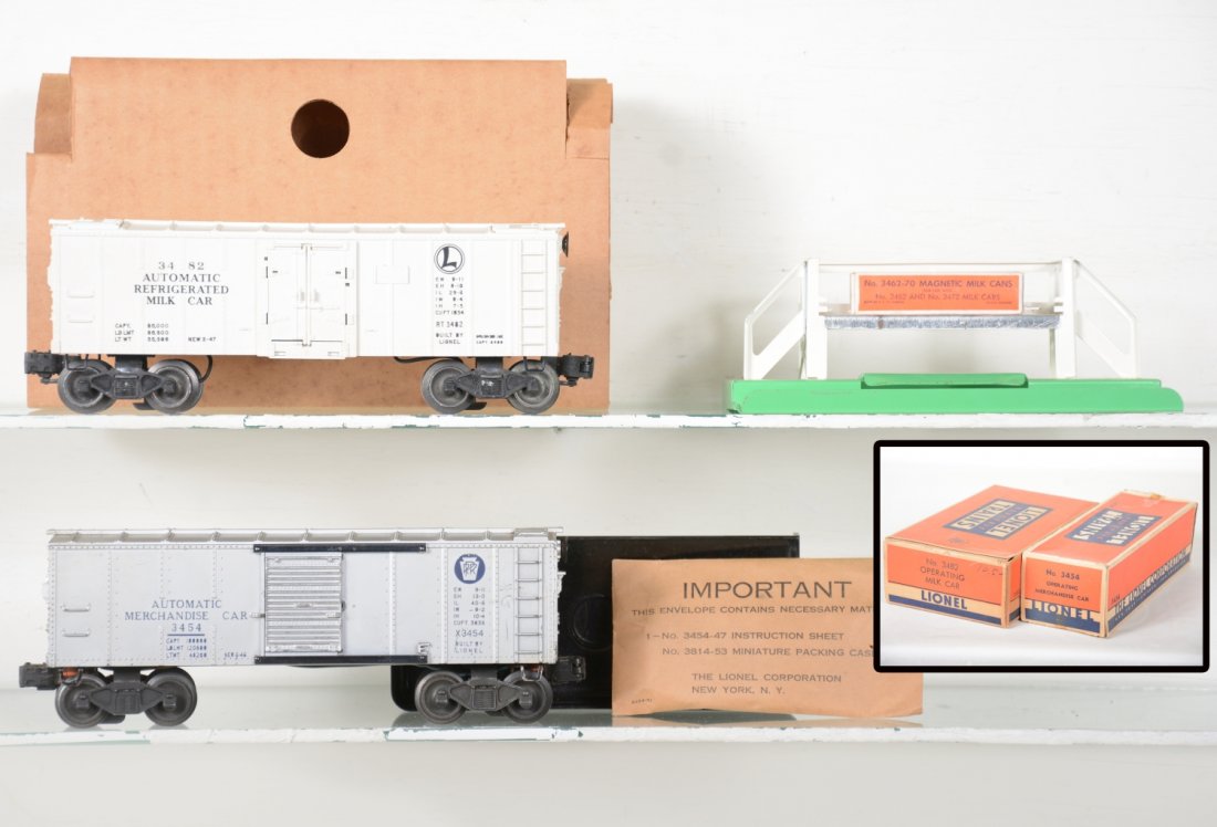 Nice Boxed Lionel 3454 & 3482 Operating Cars (1 of 6)