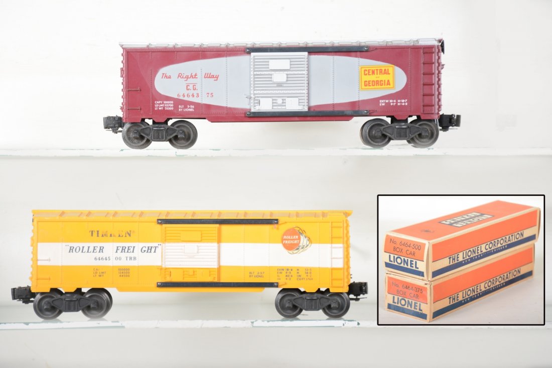 2 LN Boxed Lionel 6464 Boxcars (1 of 6)