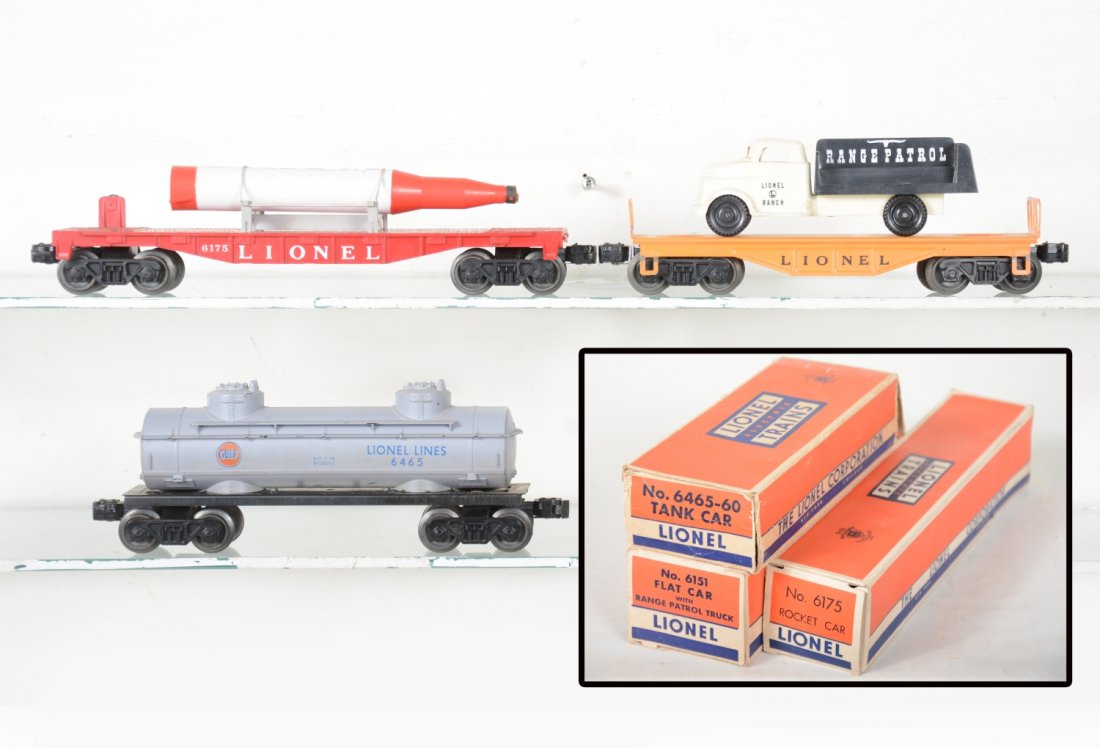 Nice Boxed Lionel 6151, 6175 & 6465-60 Freights (1 of 6)