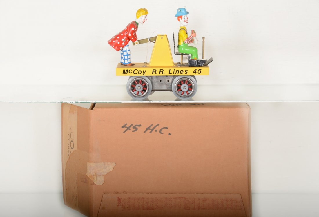 Rare Mc Coy 45 Circus Clown Handcar (1 of 4)