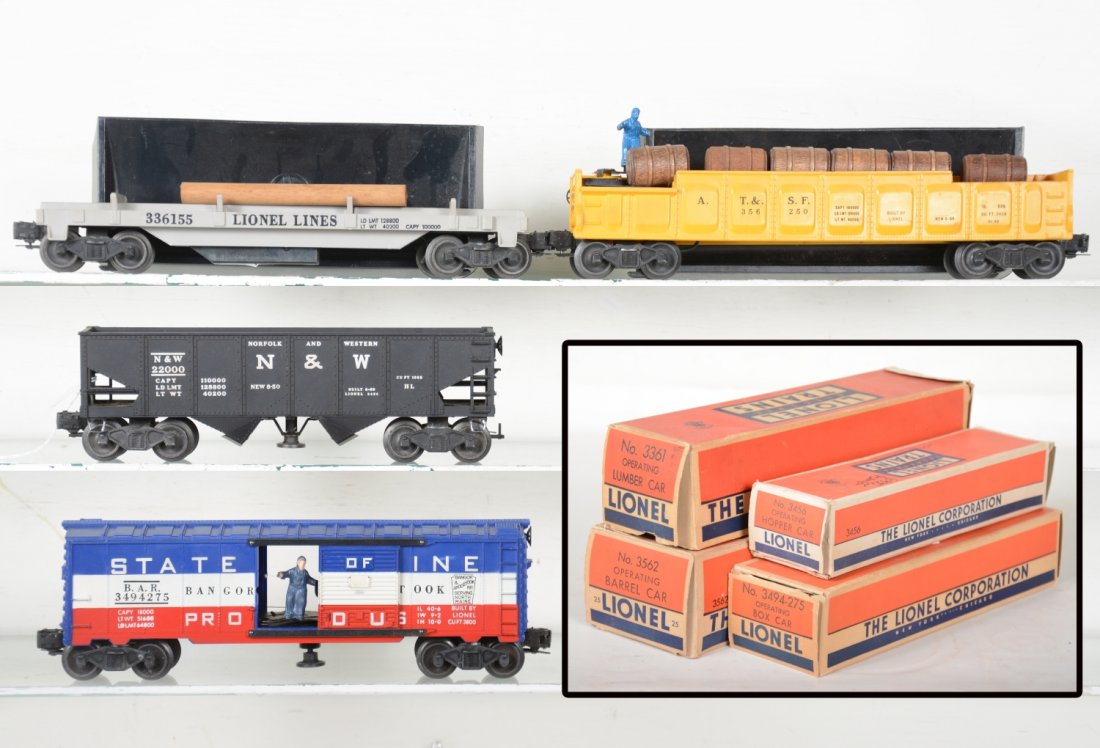 4 Boxed Lionel Operating Cars (1 of 6)