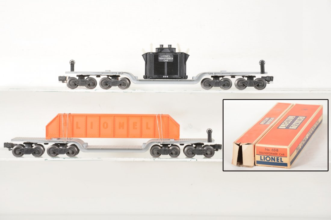 Clean Boxed Lionel 6518 & 6418 Flat Cars (1 of 5)
