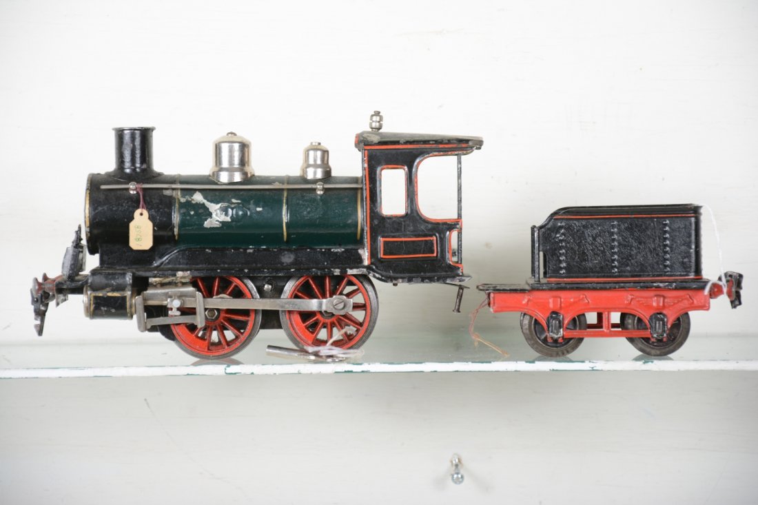 Early Marklin Hand-Painted Steam Locomotive (1 of 4)