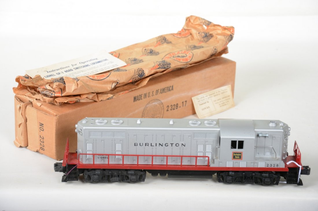 Super Boxed Lionel 2328 Burlington GP7 Diesel (1 of 4)