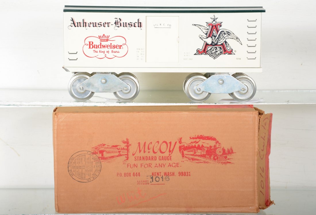 Scarce Mc Coy White Budweiser Boxcars (1 of 4)