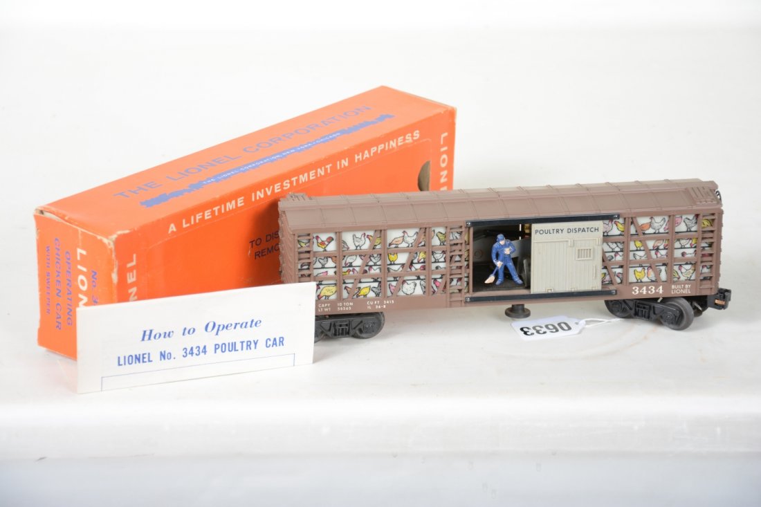 Nice Boxed Lionel 3434 Operating Poultry Car (1 of 5)