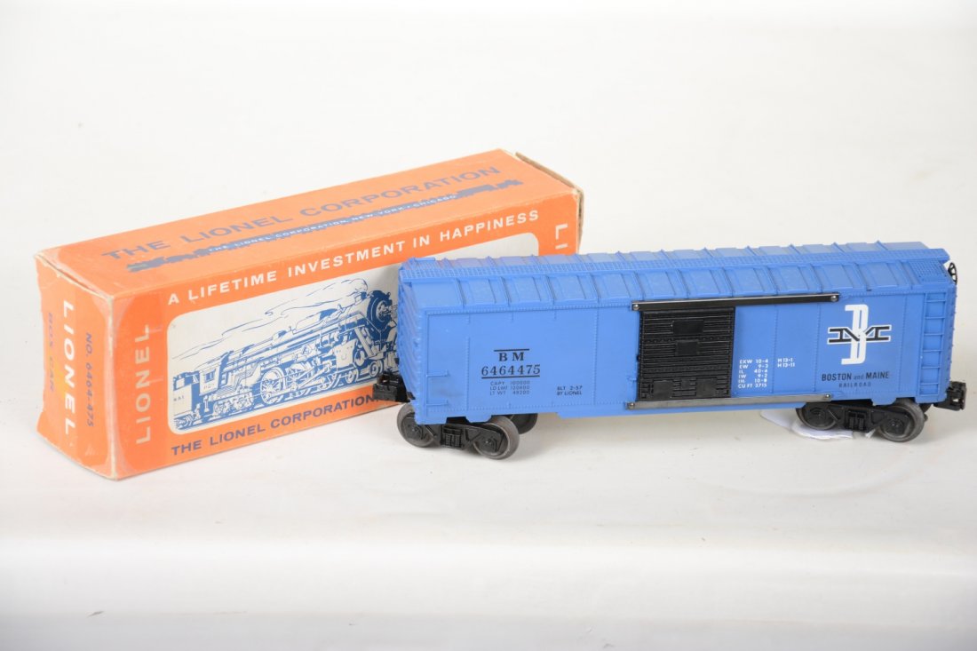 Scarce Lionel 6464-475 Painted Dark Blue B&M Boxcar (1 of 4)