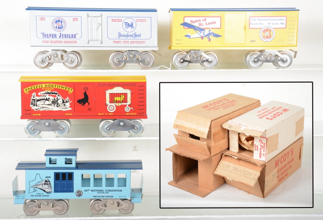 4 Boxed Mc Coy TCA Freight Cars (1 of 6)
