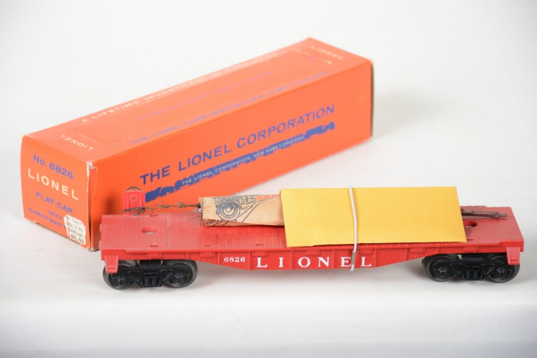 NMINT Boxed Lionel 6826 Flat With Christmas Trees (1 of 4)