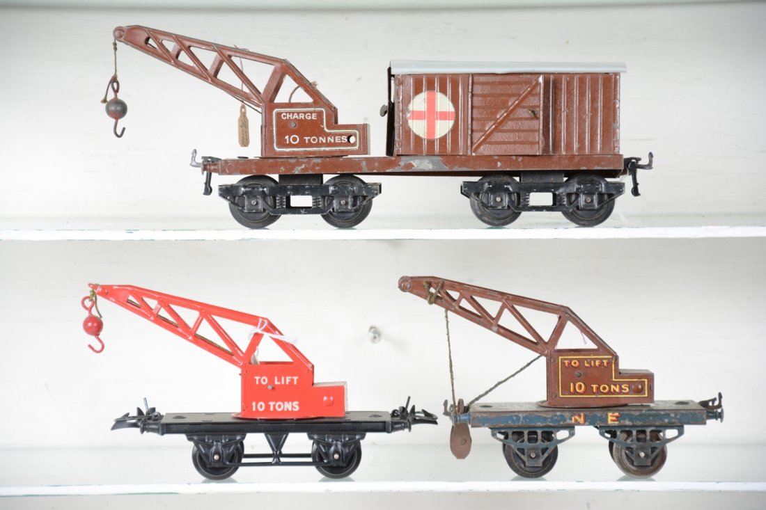 3 Hornby O Gauge Crane Cars (1 of 4)