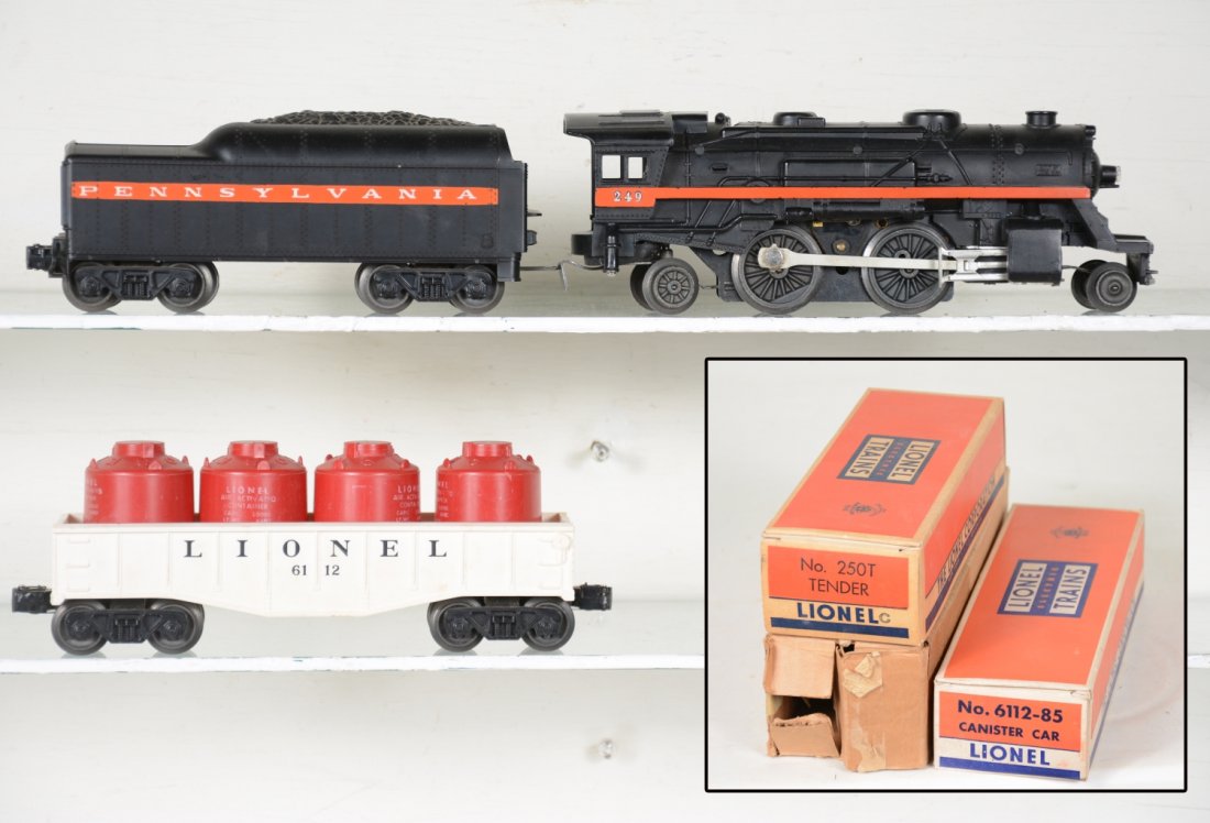 Boxed Lionel 249, 250T & 6112 (1 of 6)