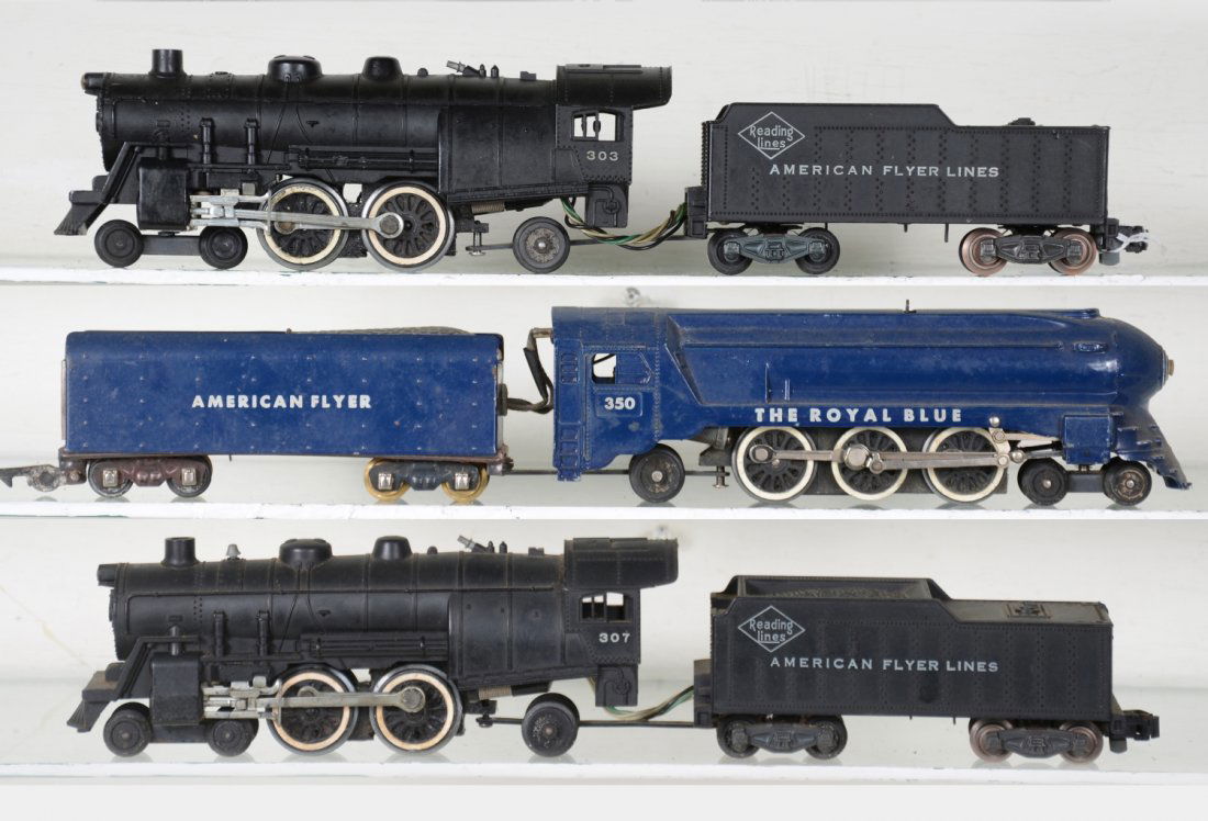 American Flyer 350, 303 & 307 Steam Locomotives (1 of 4)