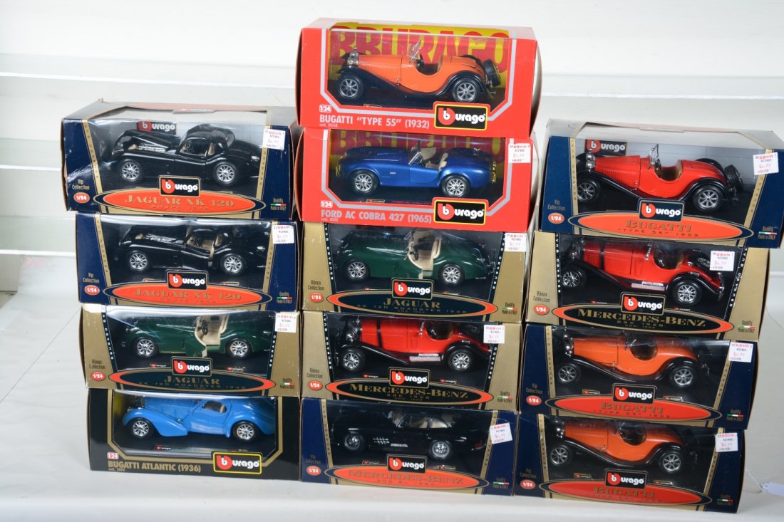 13 Burago 1:24 Scale Vehicles (1 of 1)