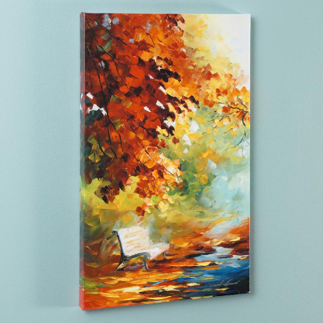 Respite Spot by Afremov, Leonid: Leonid Afremov's masterful use of color and texture make his paintings unique collectibles that are sure to brighten any wall. "Respite Spot" is a limited edition giclee on stretched canvas, numbered