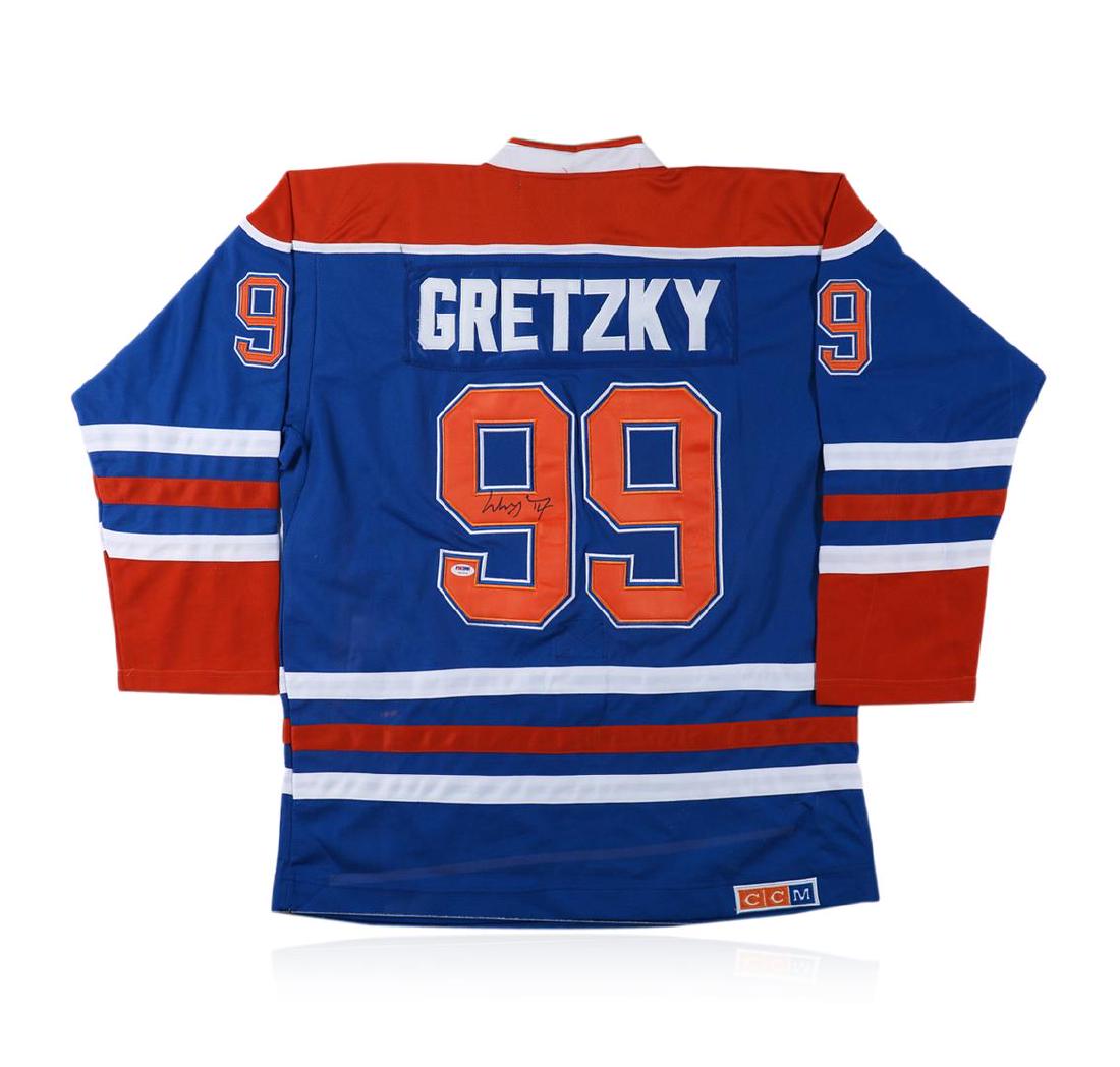 PSA Certified Wayne Gretzky Autographed Hockey Jersey: One PSA Certified Wayne Gretzky Autographed Hockey Jersey. PSA Certified.
