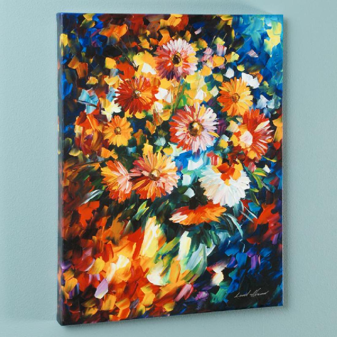 Magic Bouquet by Afremov, Leonid: Leonid Afremov's masterful use of color and texture make his paintings unique collectibles that are sure to brighten any wall. "Magic Bouquet" is a limited edition giclee on stretched canvas, numbered