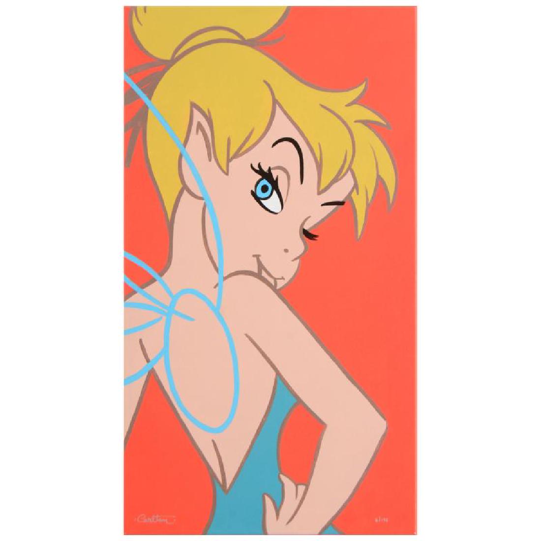 Tinker Bell 3 by Carlton, Trevor: "Tinker Bell 3" is a limited edition giclee on gallery wrapped canvas, numbered and hand signed by Trevor Carlton. This piece is licensed by Disney Fine Art. Includes Certificate of Authenticity! Meas
