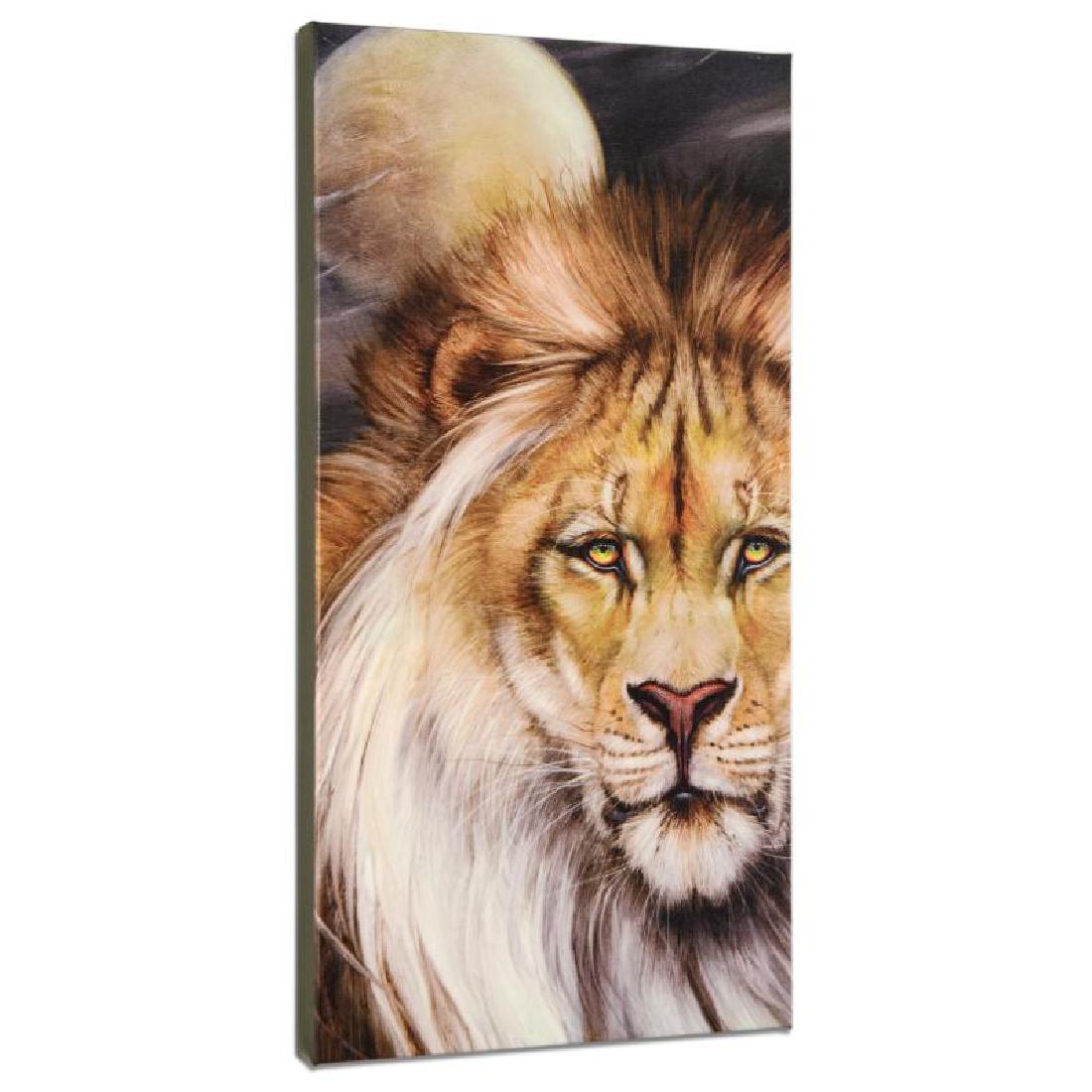 Leo Moon by Katon, Martin: "Leo Moon" is a limited edition giclee on gallery wrapped canvas by Martin Katon, numbered and hand signed by the artist! Includes Certificate of Authenticity! Measures approx. 12" x 24" (image).