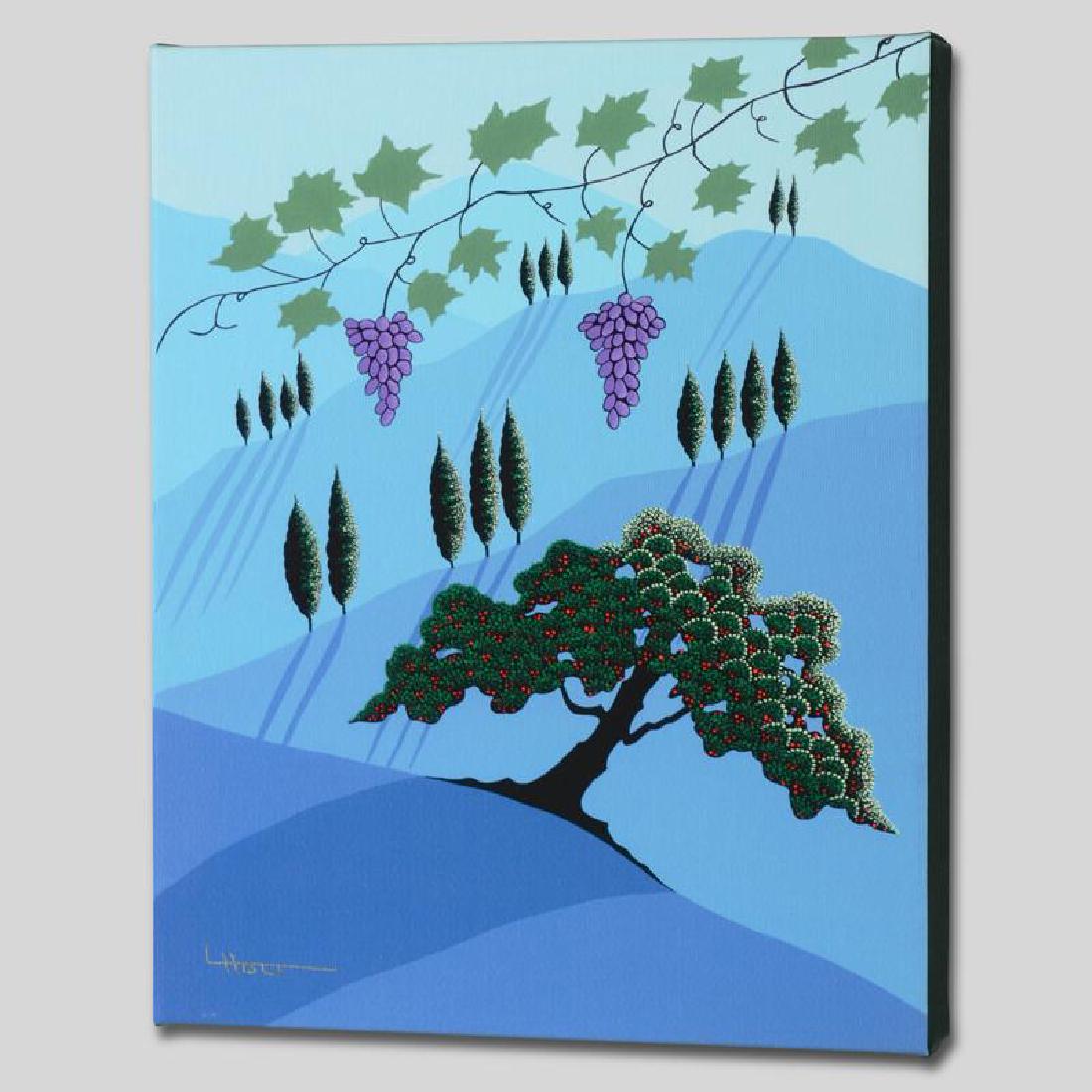 Tuscany by Holt, Larissa: Larissa Holt, a student of distinguished artist Eyvind Earle(1916-2000), uses bold colors and breathtaking scenery to create images of Nature in her own unique style. "Tuscany" is a limited edition gi
