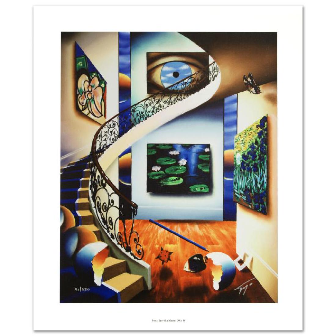 Eye of a Master by Ferjo: "Eye of a Master" is a limited edition giclee on canvas, numbered and hand signed by Ferjo. Includes Certificate of Authenticity! Measures approx. 16" x 20" (image).