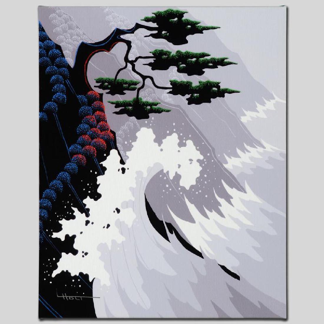 Tsunami by Holt, Larissa: Larissa Holt, a student of distinguished artist Eyvind Earle(1916-2000), uses bold colors and breathtaking scenery to create images of Nature in her own unique style. "Tsunami" is a limited edition gi